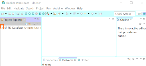 Example project in project explorer