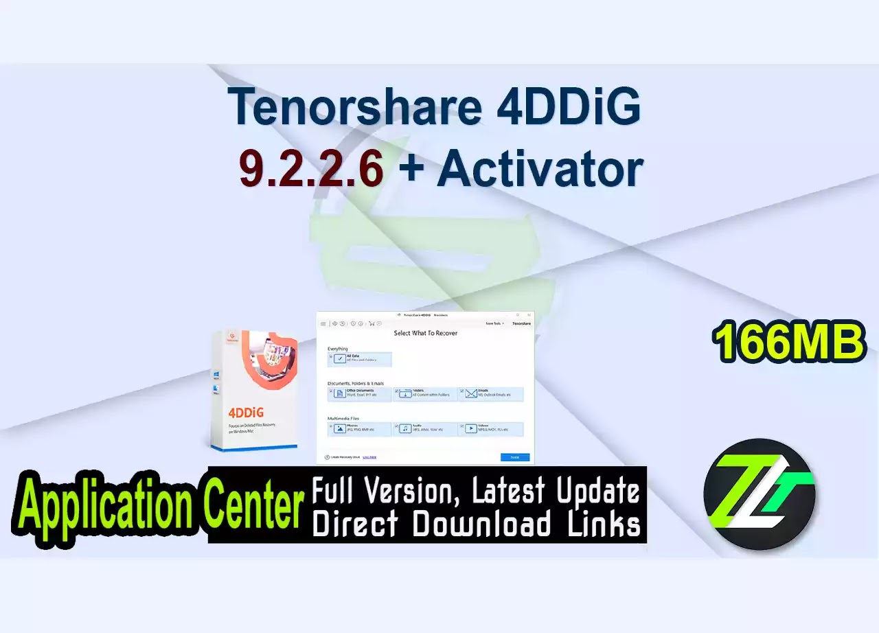 Tenorshare 4DDiG 9.2.2.6 + Activator