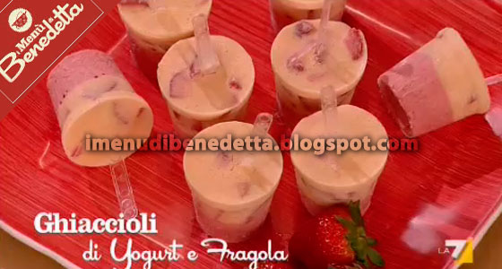 Ghiaccioli di Yogurt e Fragola di Benedetta Parodi