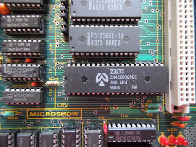 Particolare della scheda Fedra 90: CPU Z80 Zilog - foto di Paolo Luongo