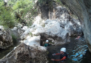 Barranquismo en el Barranco Guadalmina.