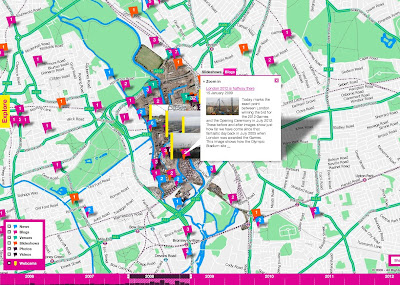 London Olympic 2012 Puilding Progress Map