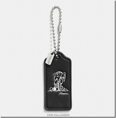 COACH X Peanuts leather hangtag - USD 20 - black 06