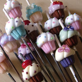 Lampwork Cupcake Beads