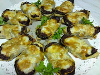 Recette des bateaux d'aubergineقوارب الباذنجان