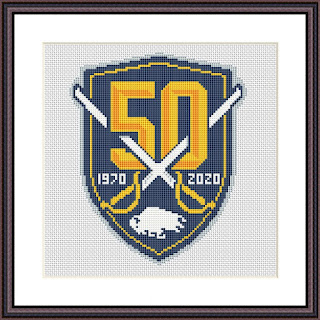 Buffalo Sabres logo cross stitch pattern - Tango Stitch