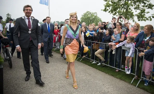 Queen Maxima of The Netherlands attended the opening of the Maximapark