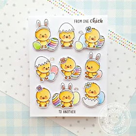 Sunny Studio Stamps: Chickie Baby Spring Themed Friendship Card by Franci Vignoli