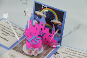 Disney Castle/Magic Kingdom Exploding Box InvitationOpen (disney castle exploding box )