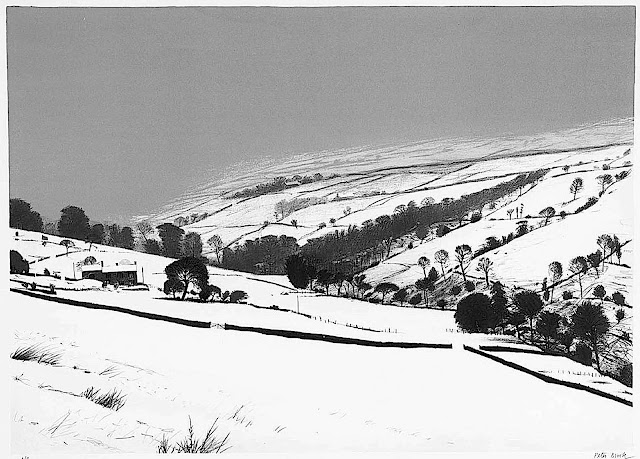 a Peter Brook 1976 landscape in winter