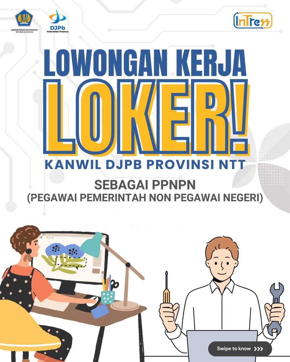 Lowongan Kerja PPNPN Kanwil Direktorat Jenderal Perbendaharaan (DJPb)