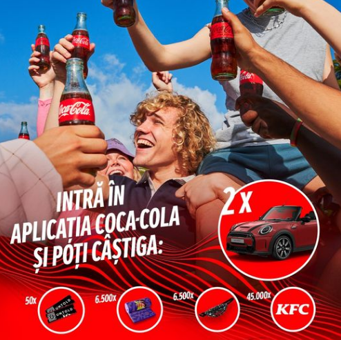Concurs COCA-COLA - Castiga  2 masini Mini Cooper sau premii instant - 2024