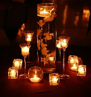 Votive Candle Centerpieces