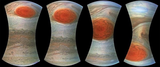 Belas imagens da Grande mancha vermelha em Júpiter
