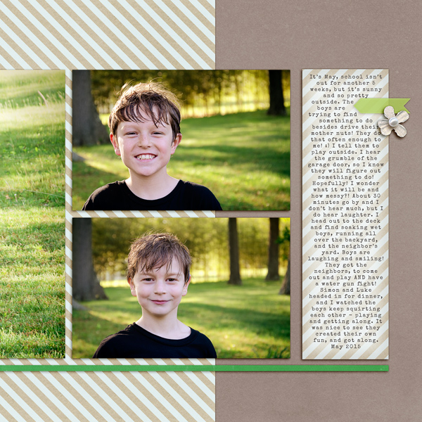 Digital Scrapbook Page - Right