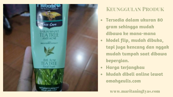 keunggulan herborist facial foam tea tree anti acne