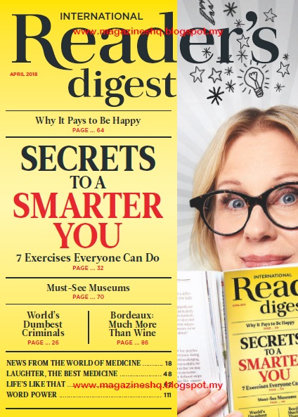 Reader's Digest April 2018 International  Edition