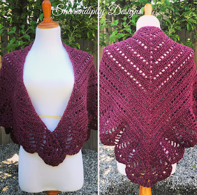 Crochet Prayer Shawl made by Sharondipity Designs
