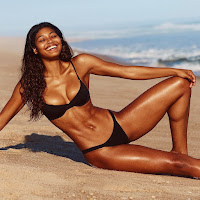 Danielle Herrington sexy bikini model on the beach photoshoot