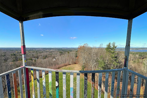 Panoramic New Hampshire from Stratham Hill Fire Tower.