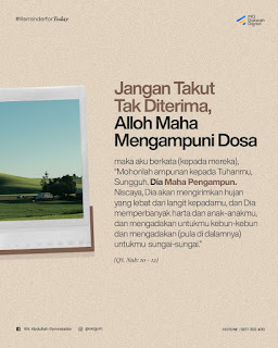 Jangan Takut Tak Diterima, Allah Maha Mengampuni Dosa