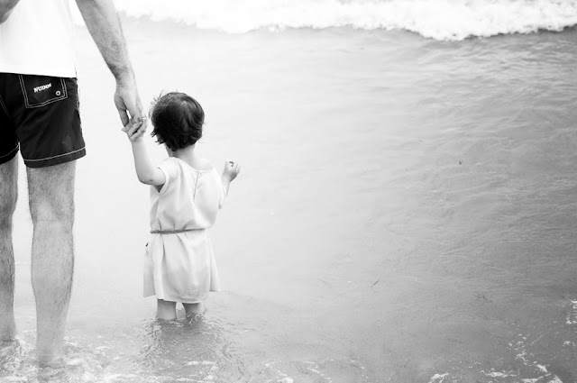 La playa con papá