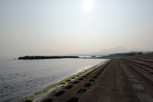 鳥取県の日吉津の親水護岸