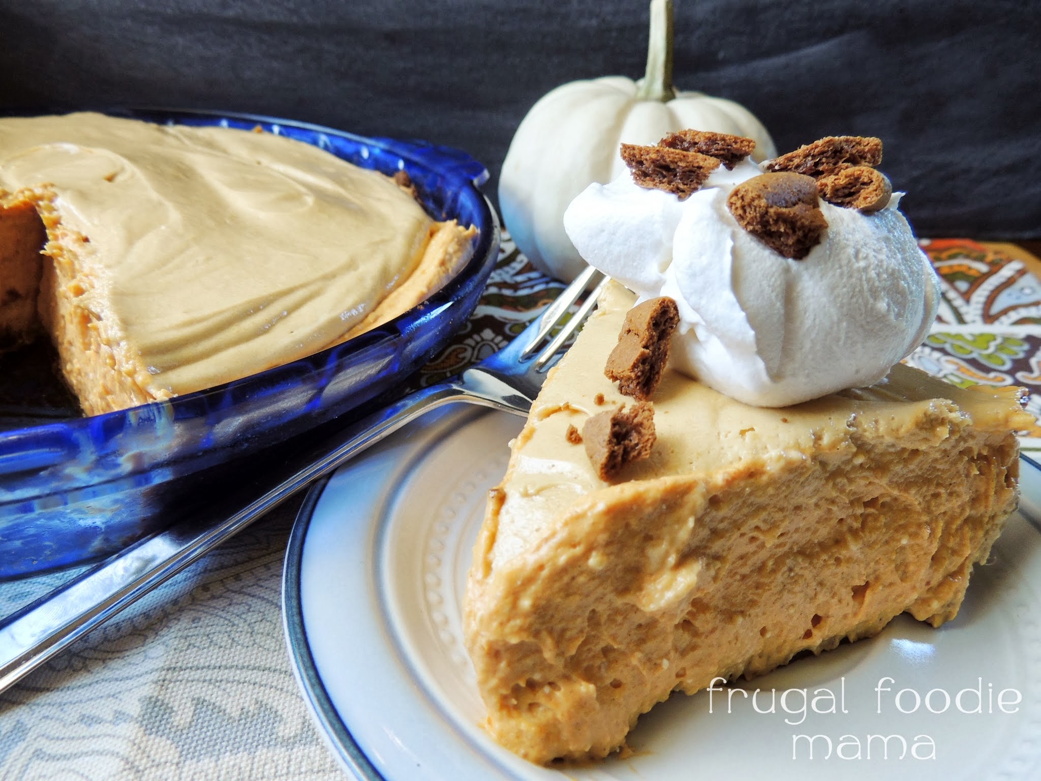 Pumpkin Biscoff Mousse Pie | Frugal Foodie Mama