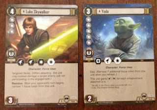 Star Wars Luke and Yoda cards
