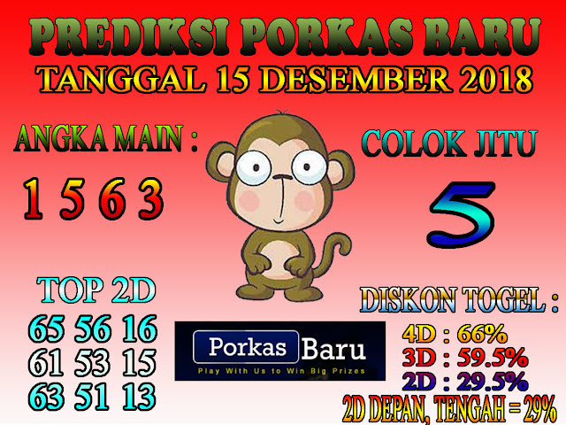 Prediksi Togel Porkas Baru 15 Desember 2018