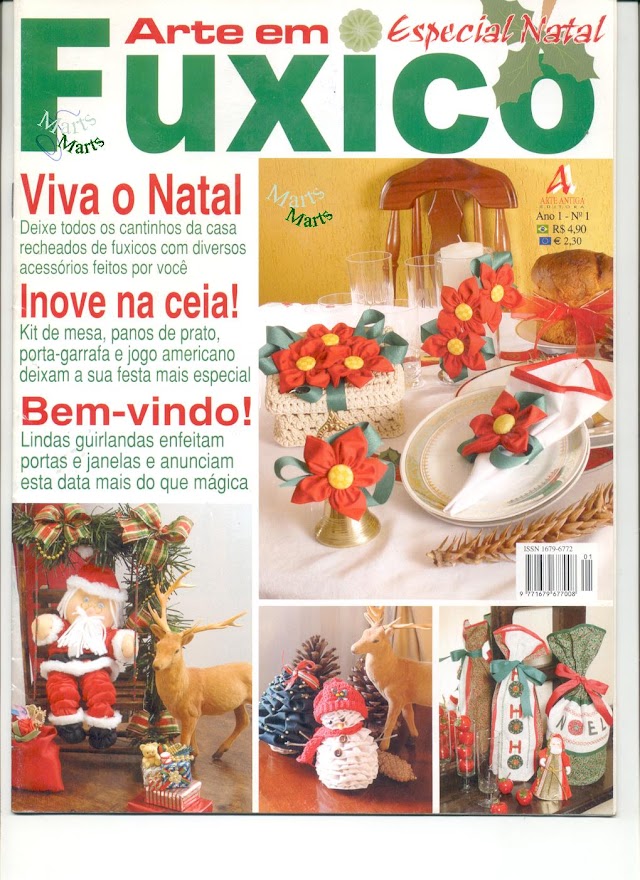 Arte Em Fuxico Especial Natal -Ano 1-N°1