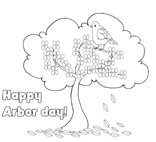 Arbor day Coloring pages to print for free