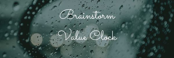 BRAINSTORM + VALUE CLOCK - Relatos de experiências