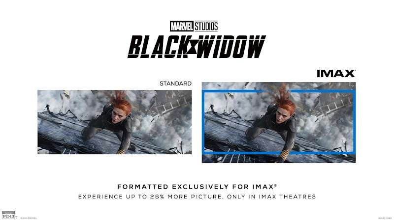 Black Widow (2021) - IMAX Poster : 約22分間の迫力の IMAX 映像を楽しめる劇場体験をアピールしたいディズニーが、マーベル最新作「ブラック・ウィドウ」のナターシャを描いたアーティスティックな IMAX 版ポスターをリリース ! !