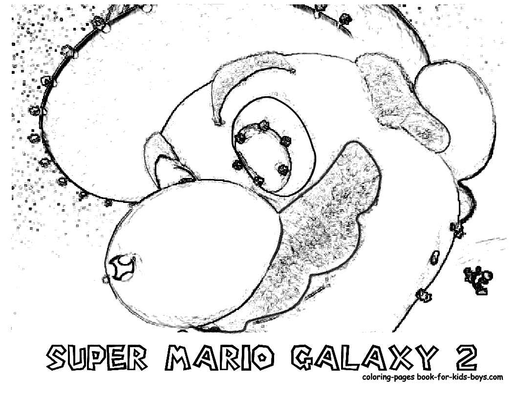 Nintendo Super Mario Galaxy 2 Coloring Pages