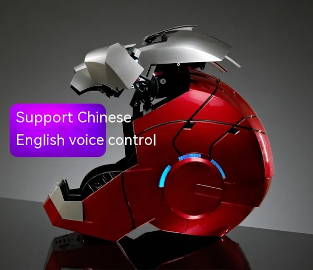MARVEL Iron Man Electronic Helmet Headgear With Voice-activated
