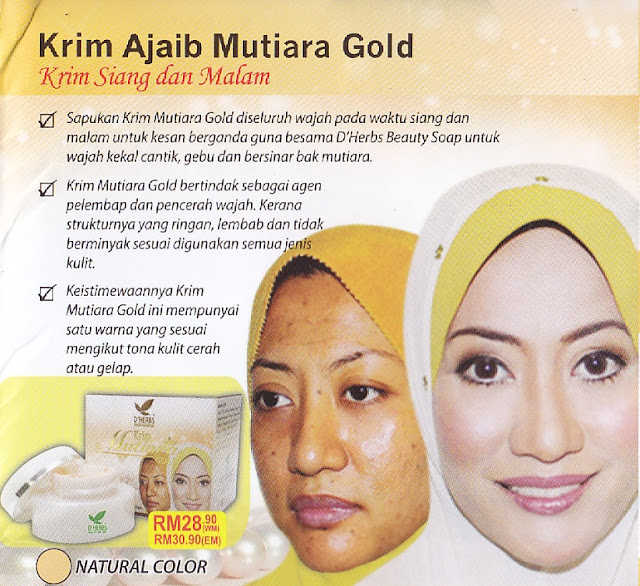 Krim Mutiara Gold D'Herbs