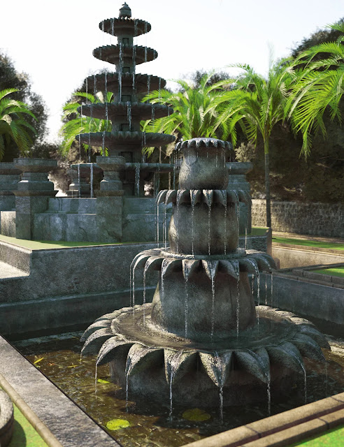 XI Sculpture Pond for Ultimate Render Serenity