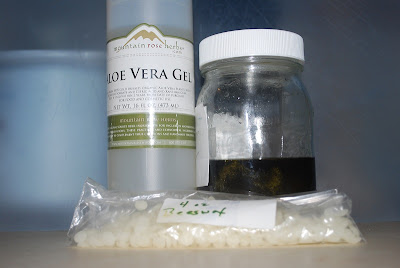 This simple herbal salve for livestock combines infused oil and beeswax plus optional aloe vera.