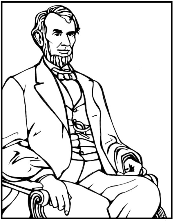 Printable Coloring Pages Of Abraham Lincoln 6