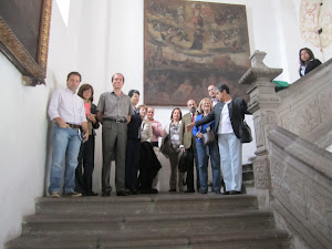 Subiendo al coro de la capilla de San rancisco