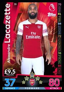 Match Attax 2018-2019 Arsenal Set Premier League