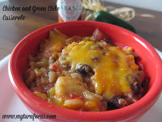 Chicken and Green Chile Casserole from My Turn (for us)