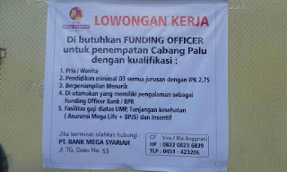 Lowongan Kerja PT. Bank Mega Syariah