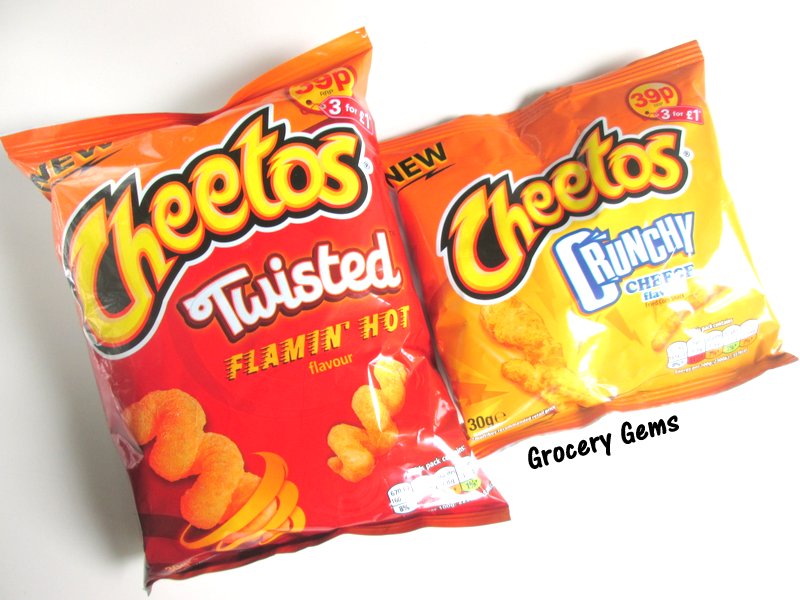 Grocery Gems: New Review: Cheetos Relaunched in the UK - Cheetos Crunchy & Cheetos  Twisted