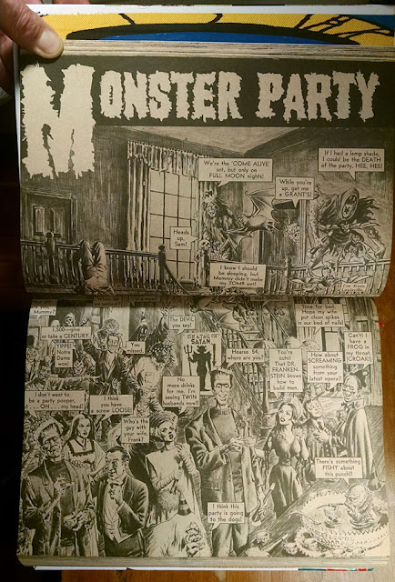 CRACKED MAGAZINE Custom Bound Hardcover, Monster Party, Parody John Severin, Jack Davis, MAD Magazine