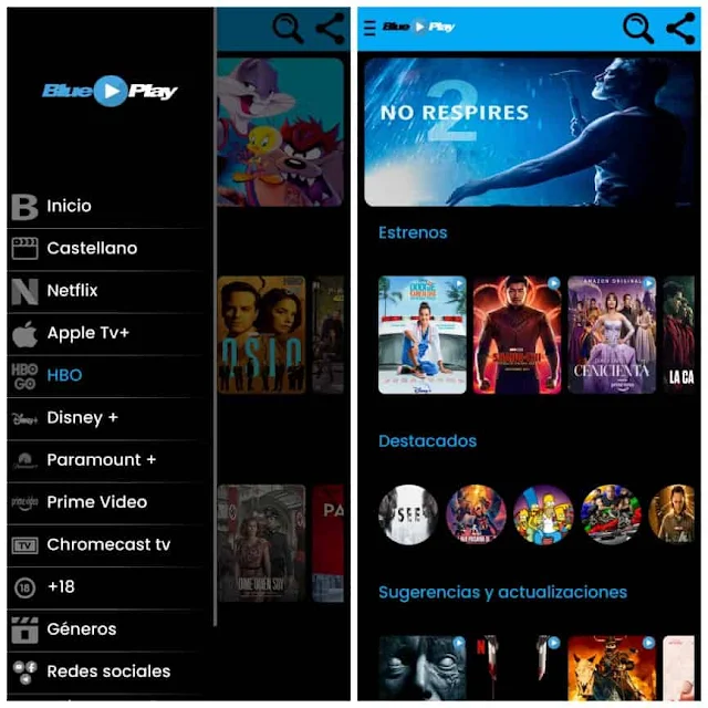 BluePlay - Potente Aplicación de PELICULAS y SERIES Para Android 2021