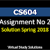 CS604 Assignment No 2 Solution Spring 2018