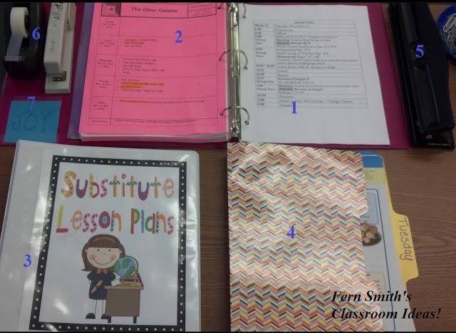 Fern Smith's Leaving Your Desk Always Ready for a Substitute Teacher