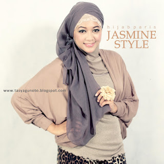 Cara Memakai Kerudung Paris Jasmine Style